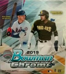 2019 Bowman Chrome MLB Baseball Hobby Box